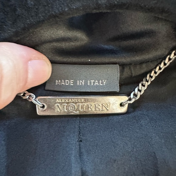 Alexander McQueen Vintage Black Satin-Lapelled Tuxedo Suit – Blazer + Trousers - Picture 8 of 16